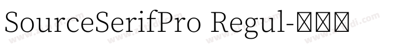 SourceSerifPro Regul字体转换